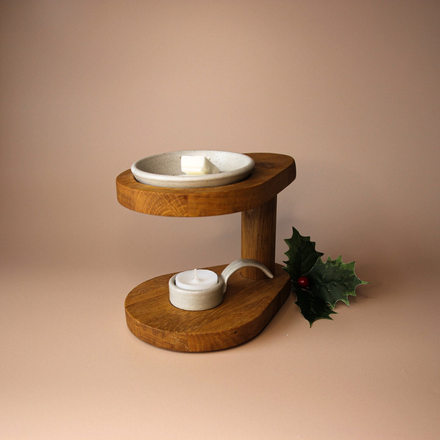 The Teardrop Oak Wax Melt Burner