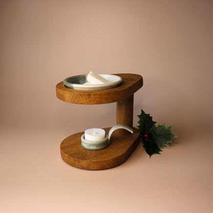 The Teardrop Oak Wax Melt Burner