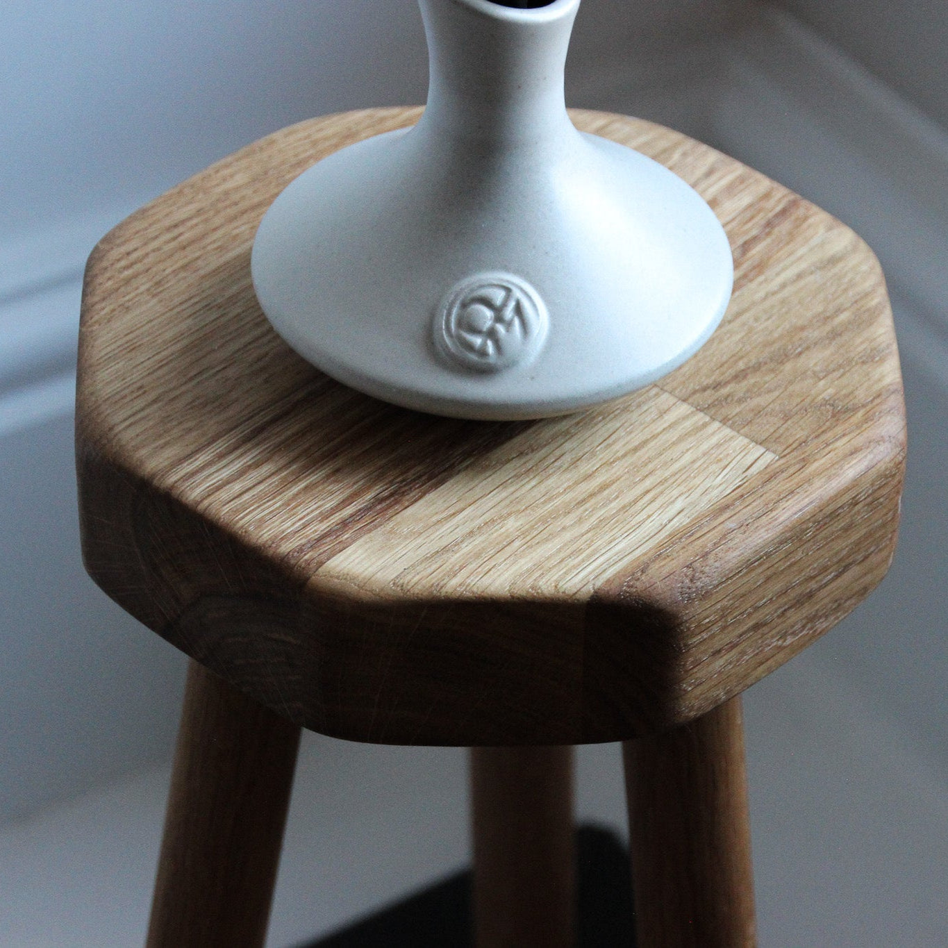 The Brenig Oiled Oak Milk Stool