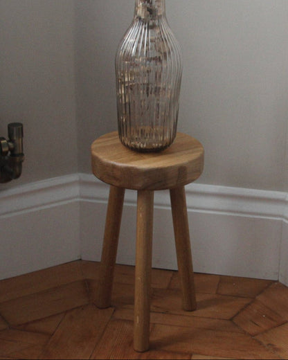 The Tryweryn Natural Oak Milk Stool