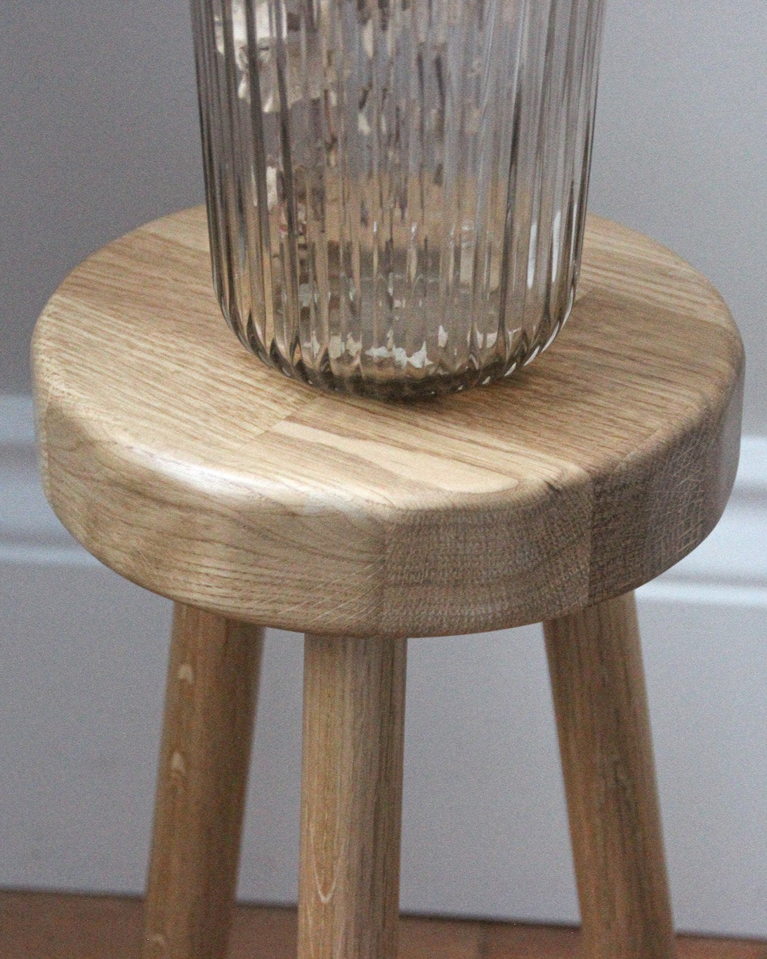 The Tryweryn Natural Oak Milk Stool