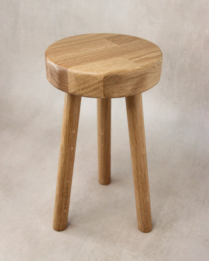 The Tryweryn Natural Oak Milk Stool