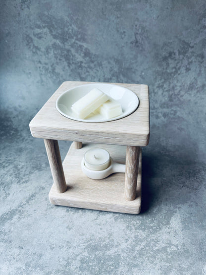 The Cube Oak Wooden Wax Melt Burner