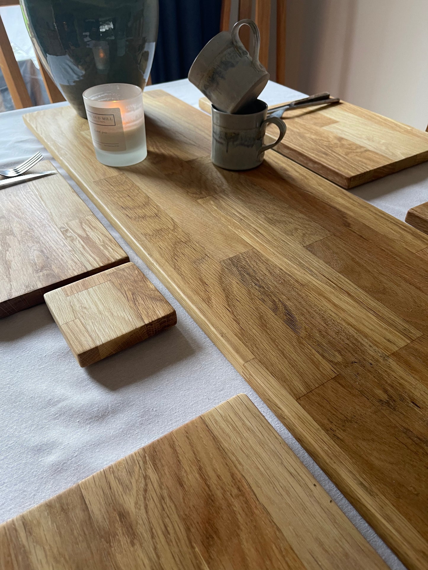 Solid Oak Centrepiece | Wood Kitchen Island Runner