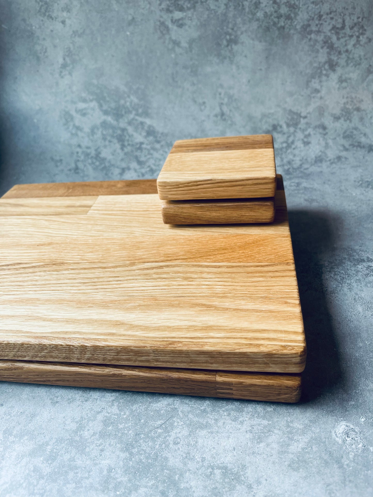 Solid Oak Rectangle Wooden Placemat Sets - Handmade Table Mats