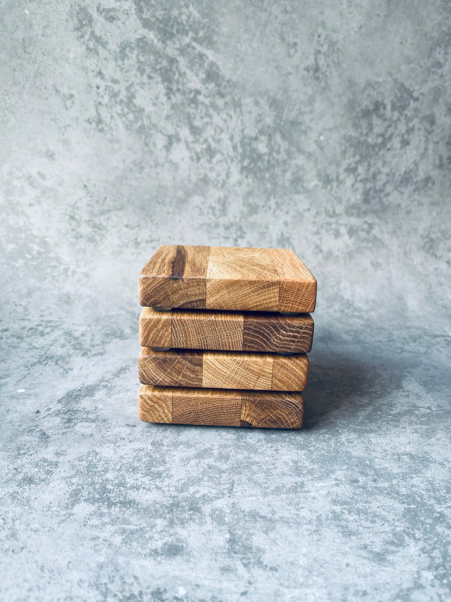 Square Wooden Coasters - Oak Coasters